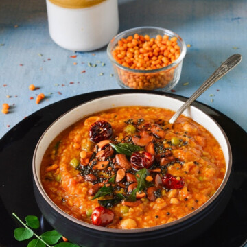 A dish is served in a plate