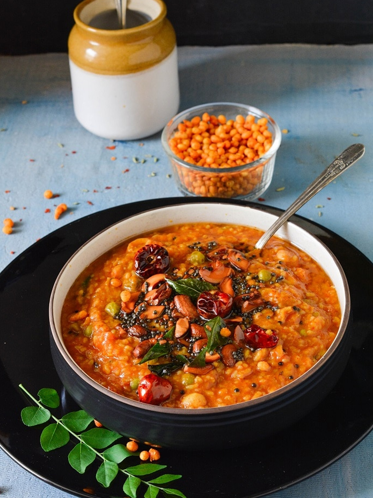 A dish is served in a plate