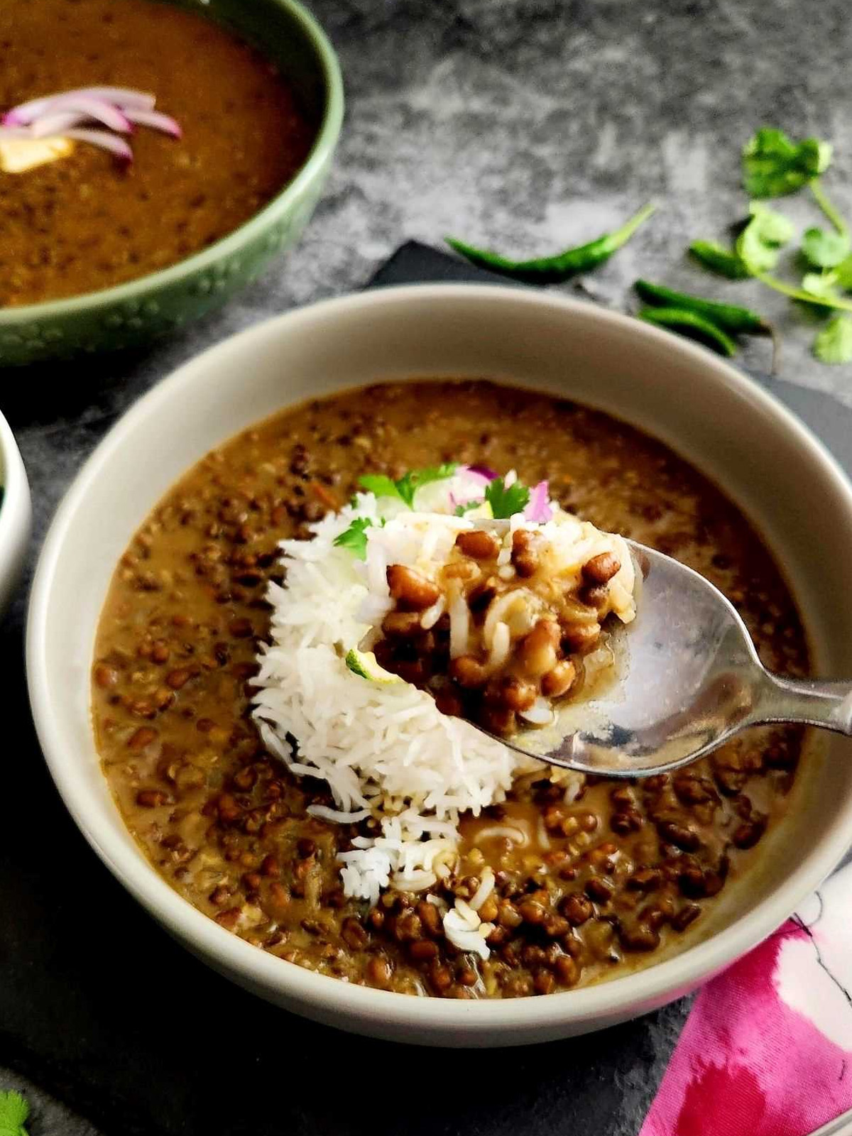 Lentil Recipe served in a bowl