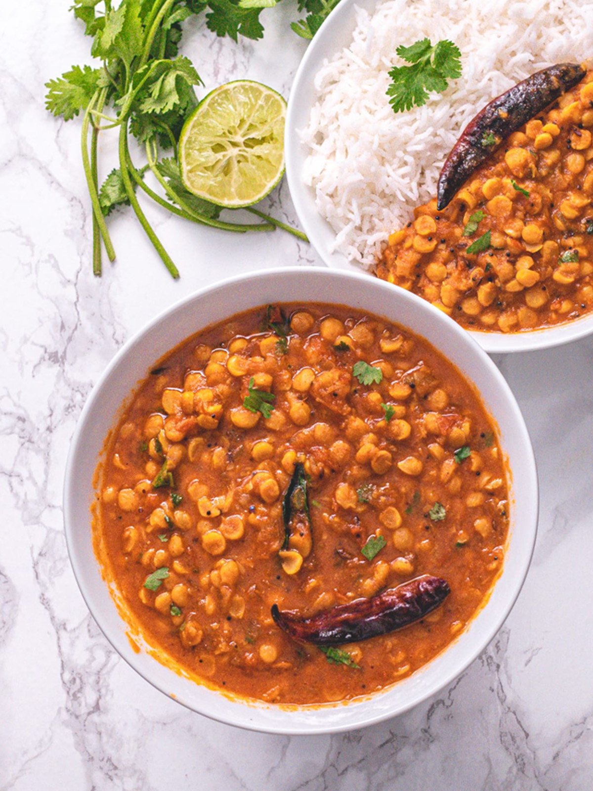 Lentil Recipe served in a bowl