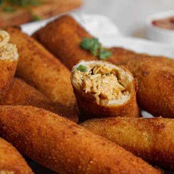 A Recipe is served in a plate