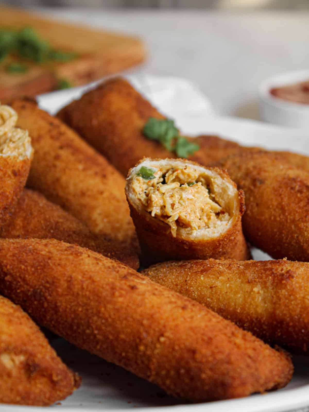 A Recipe is served in a plate