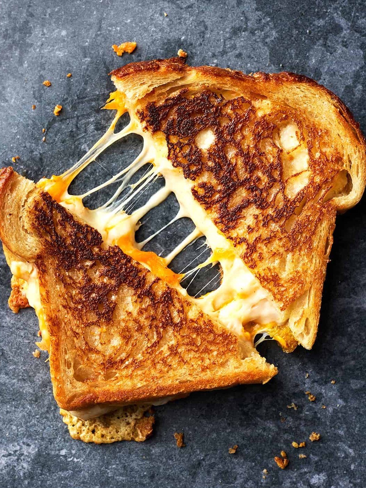 Cheesy Bread cut in half