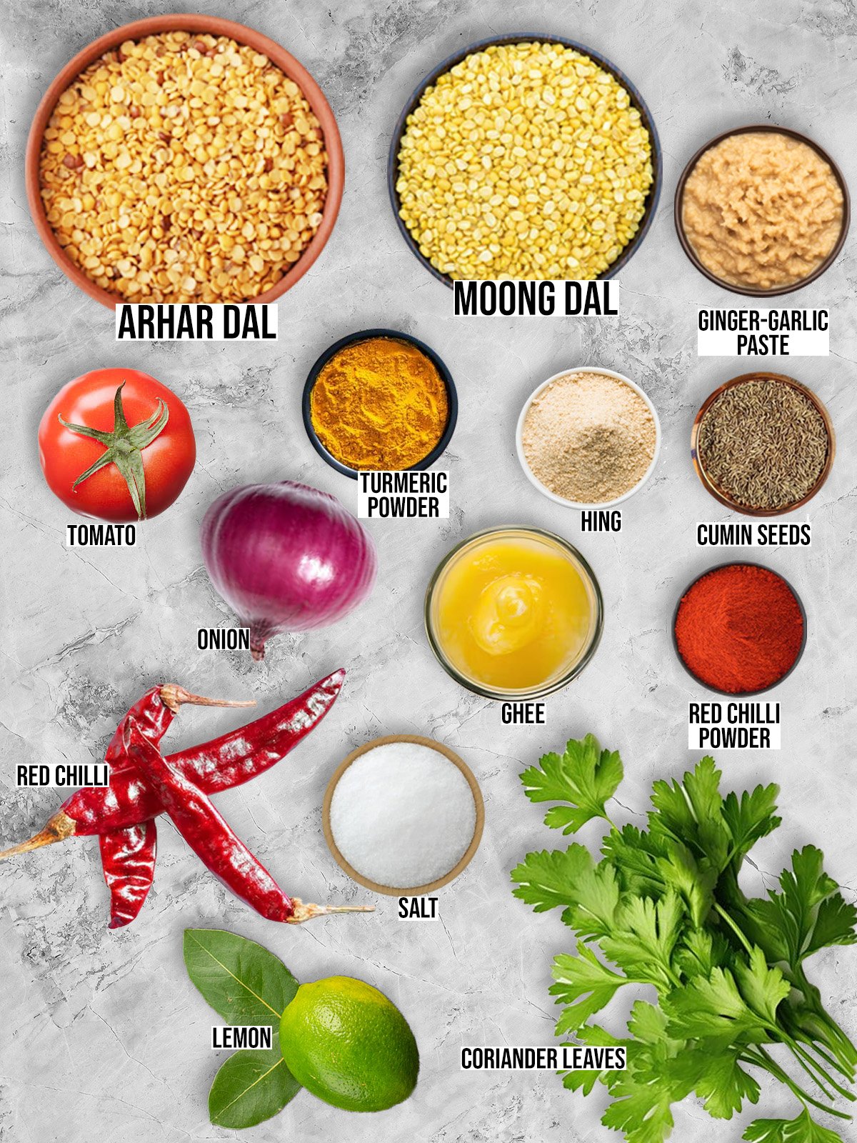 Dal Tadka Ingredients