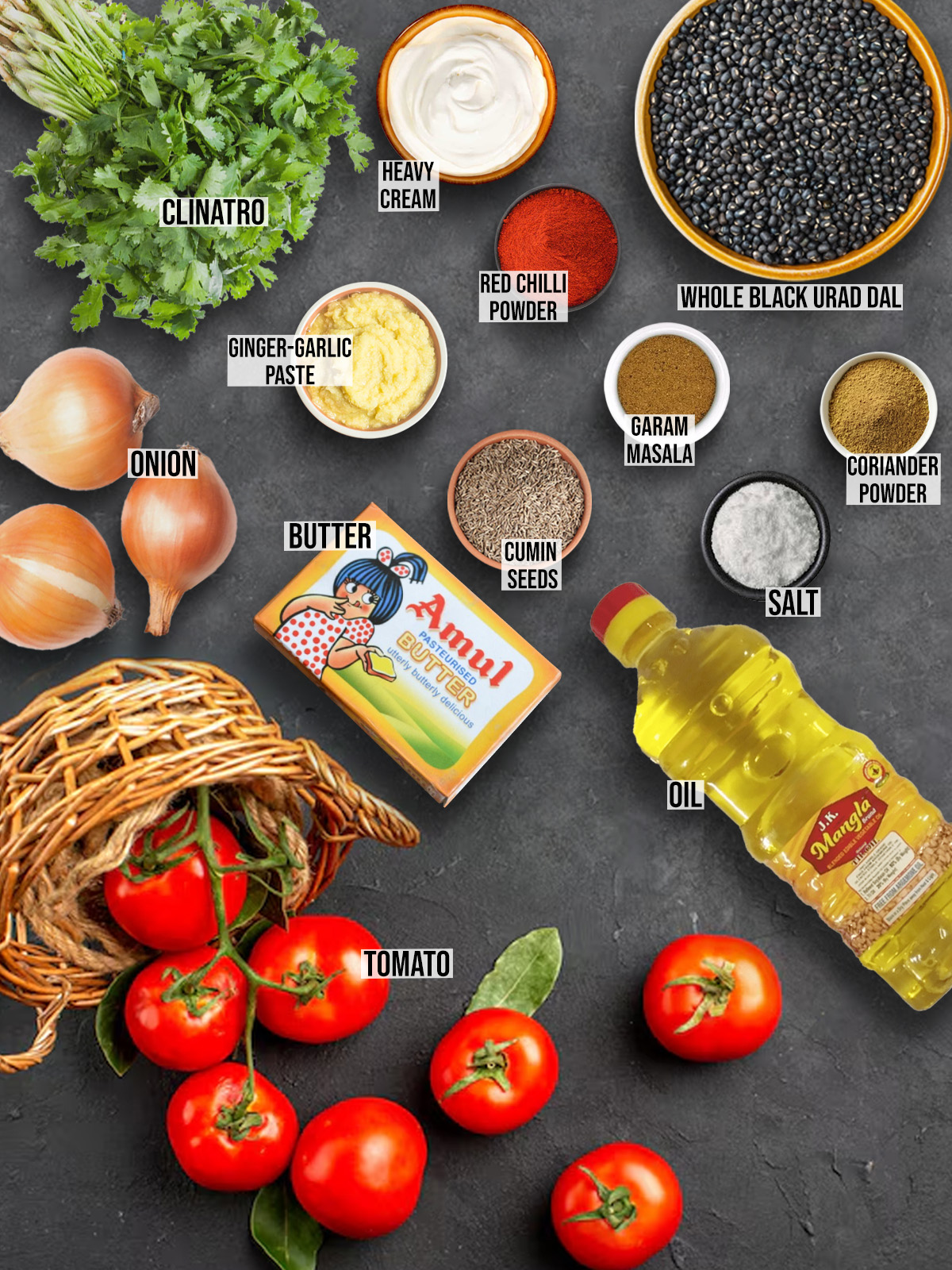 Dal Bukhara Recipe ingredients