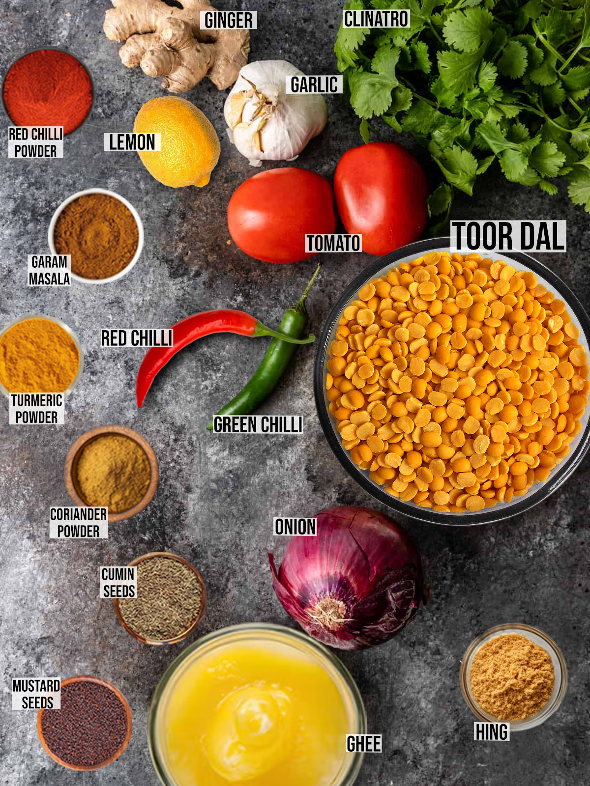 Dal Fry Recipe Ingredients