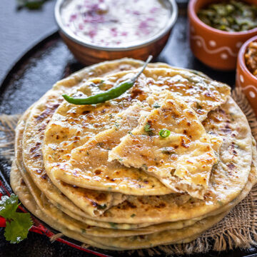 Recipe served in a plate