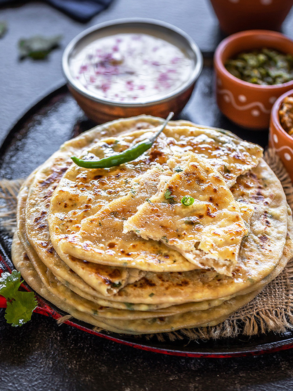 Recipe served in a plate