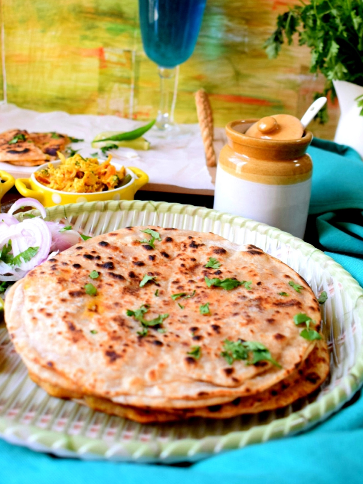 Egg Paratha Recipe served in a plate
