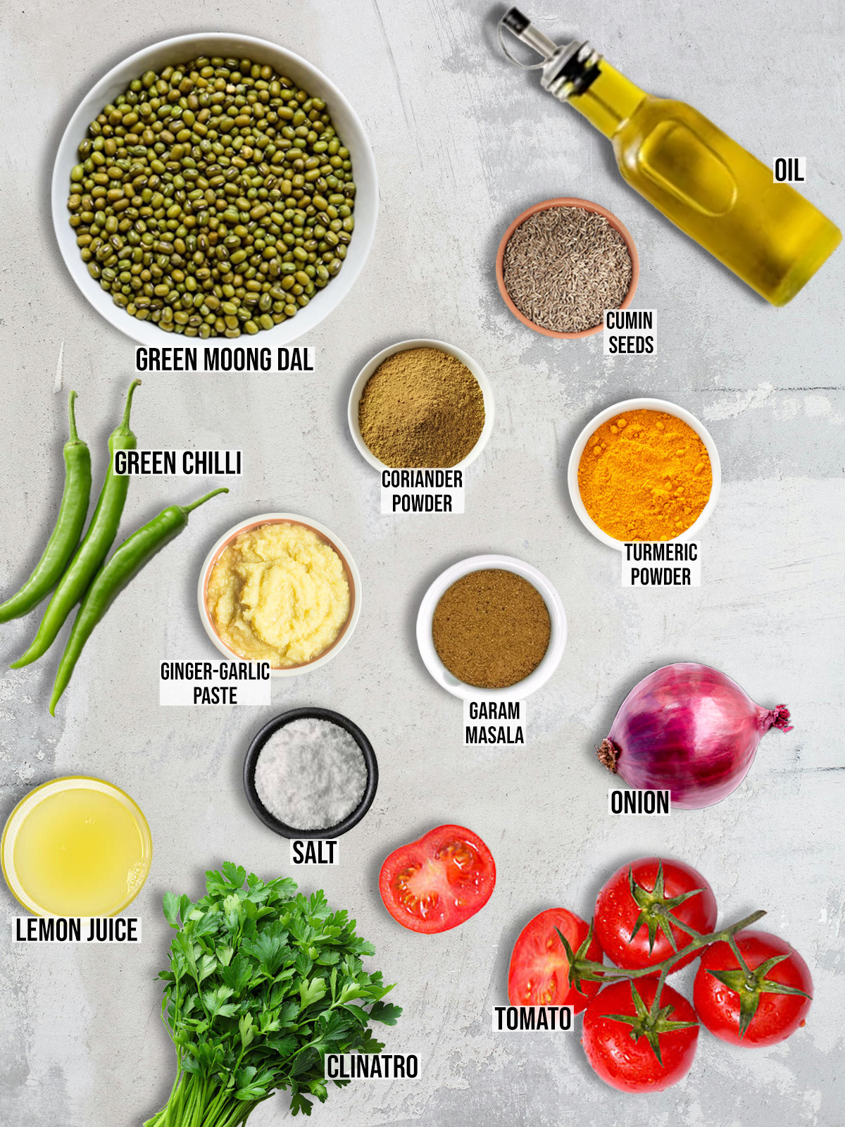 Green Moong Dal Recipe Ingredients