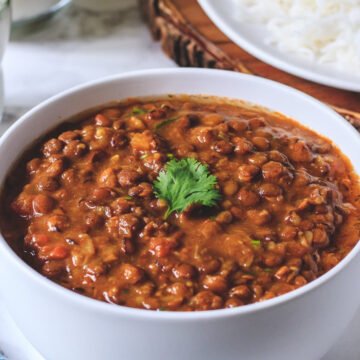 A dish is served in a white bowl