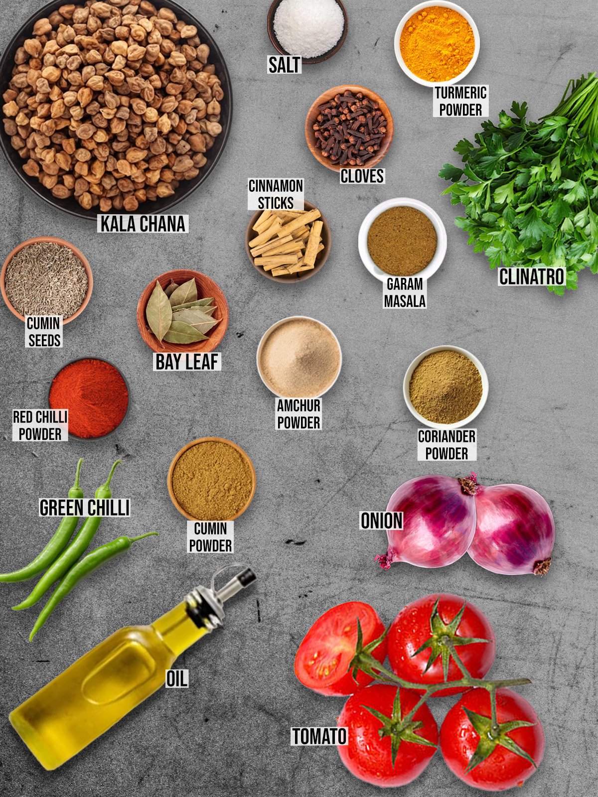 Kala Chana Recipe Ingredients