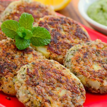 Recipe served in a plate