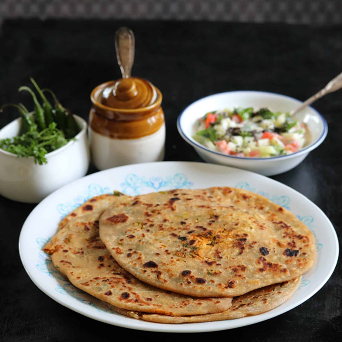 A dish is served in a plate