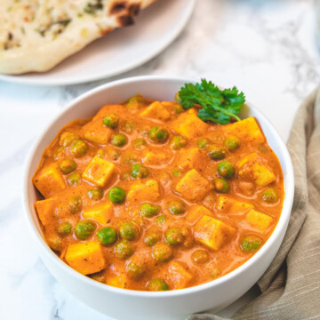 A dish is served in a plate