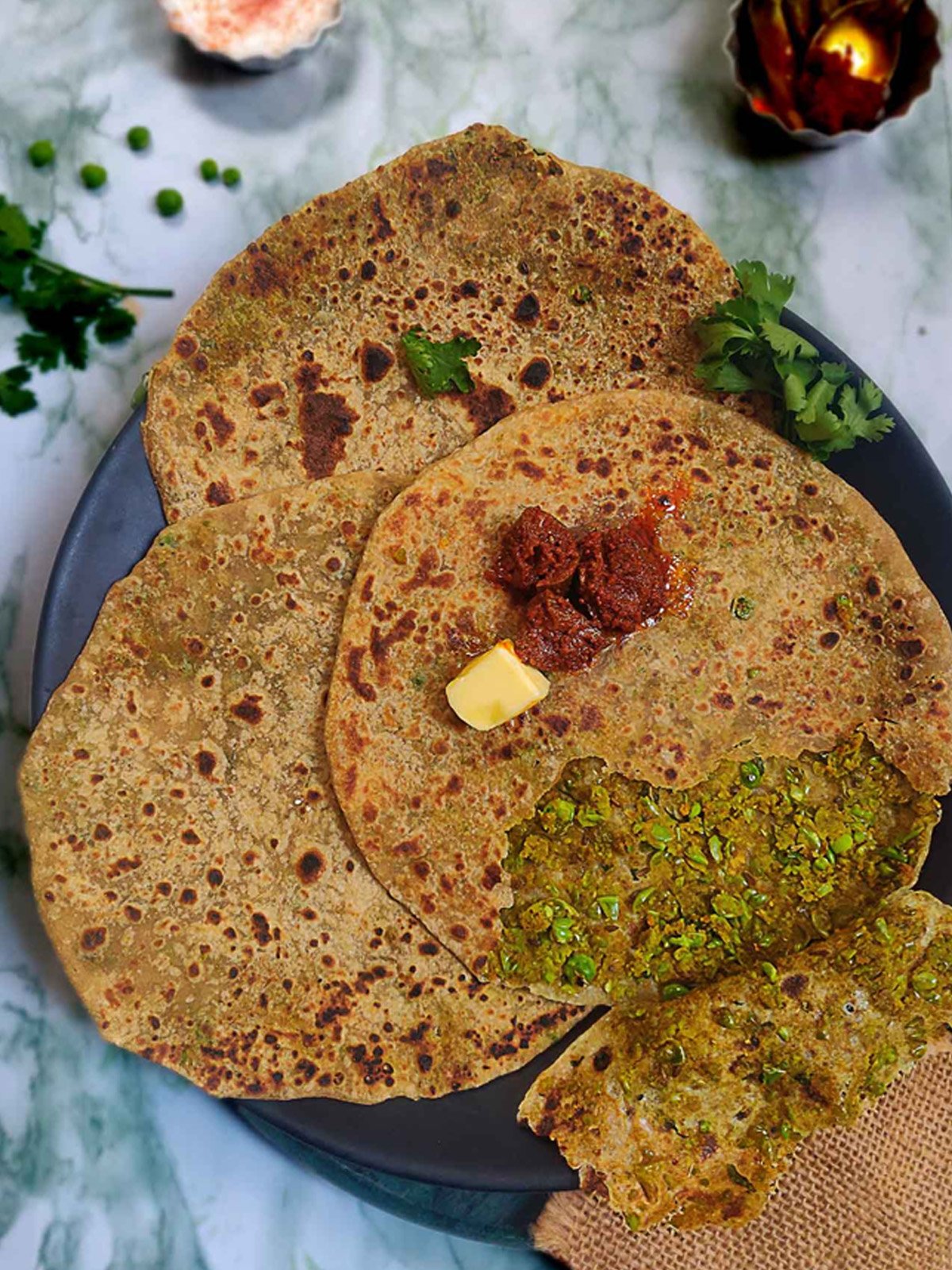 Matar Paratha