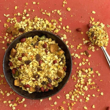 Recipe served in a plate