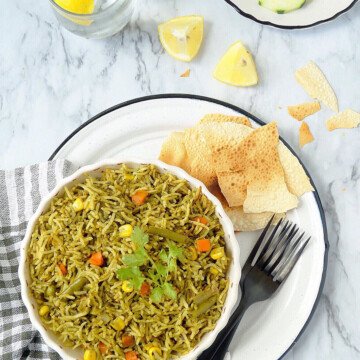 A Dish is served in plate