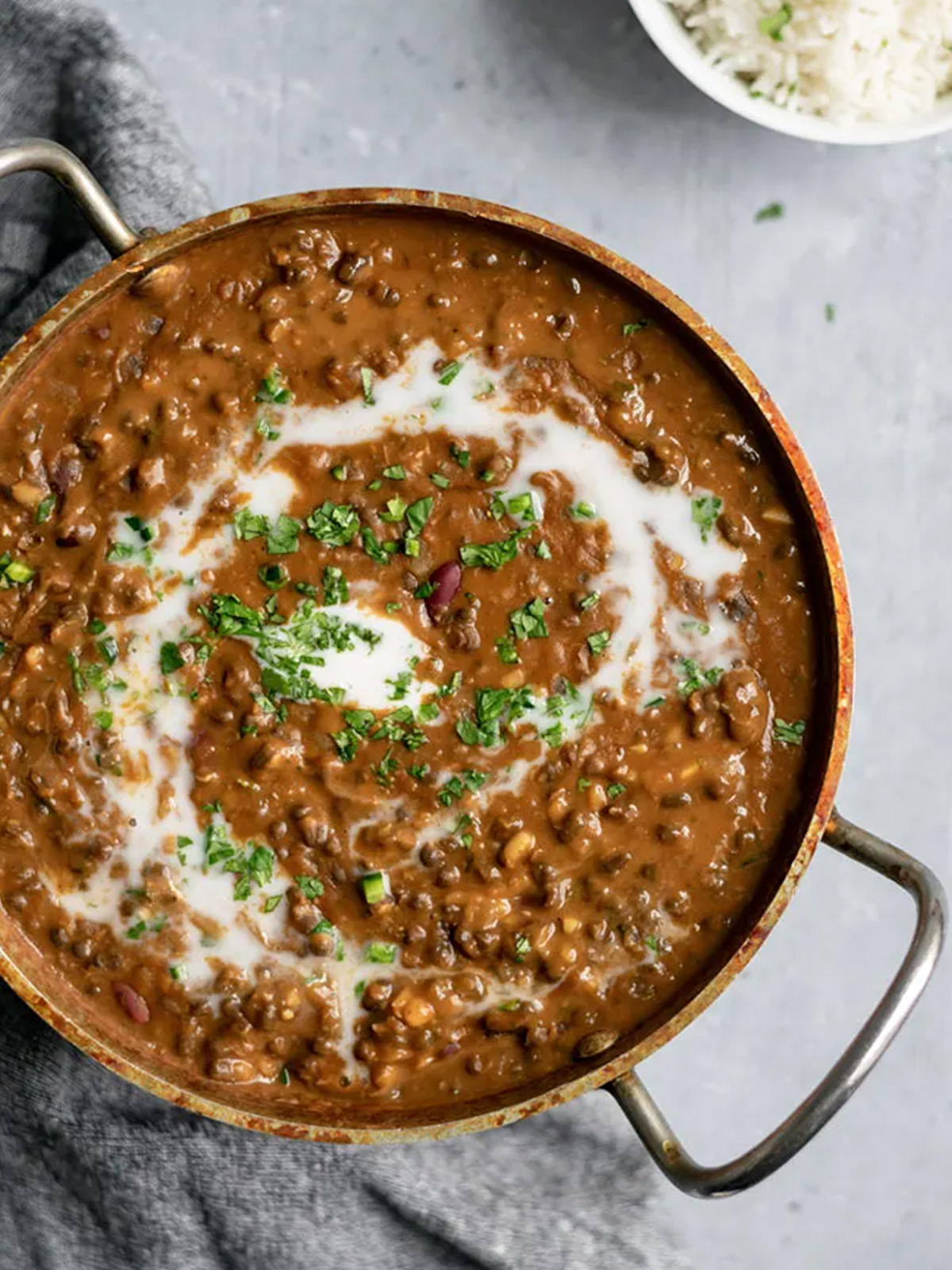 A recipe is served in a plate