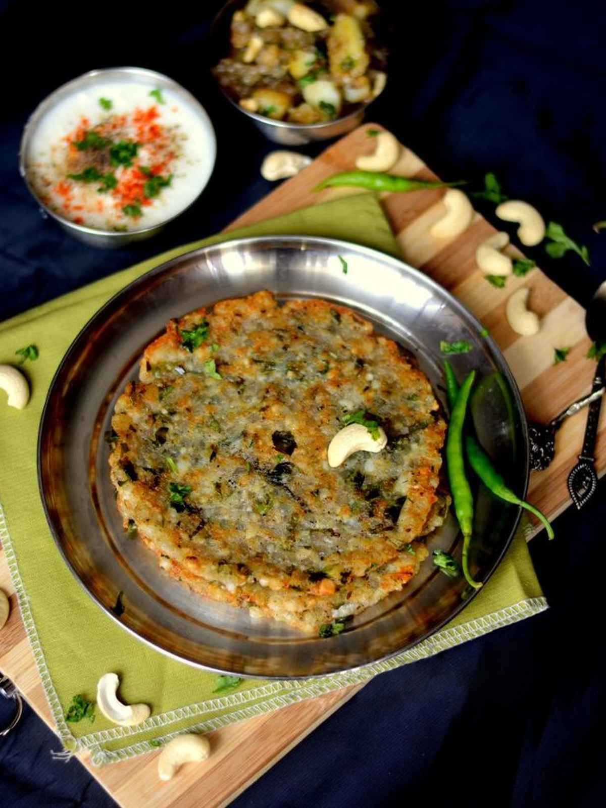 A dish is served in a plate