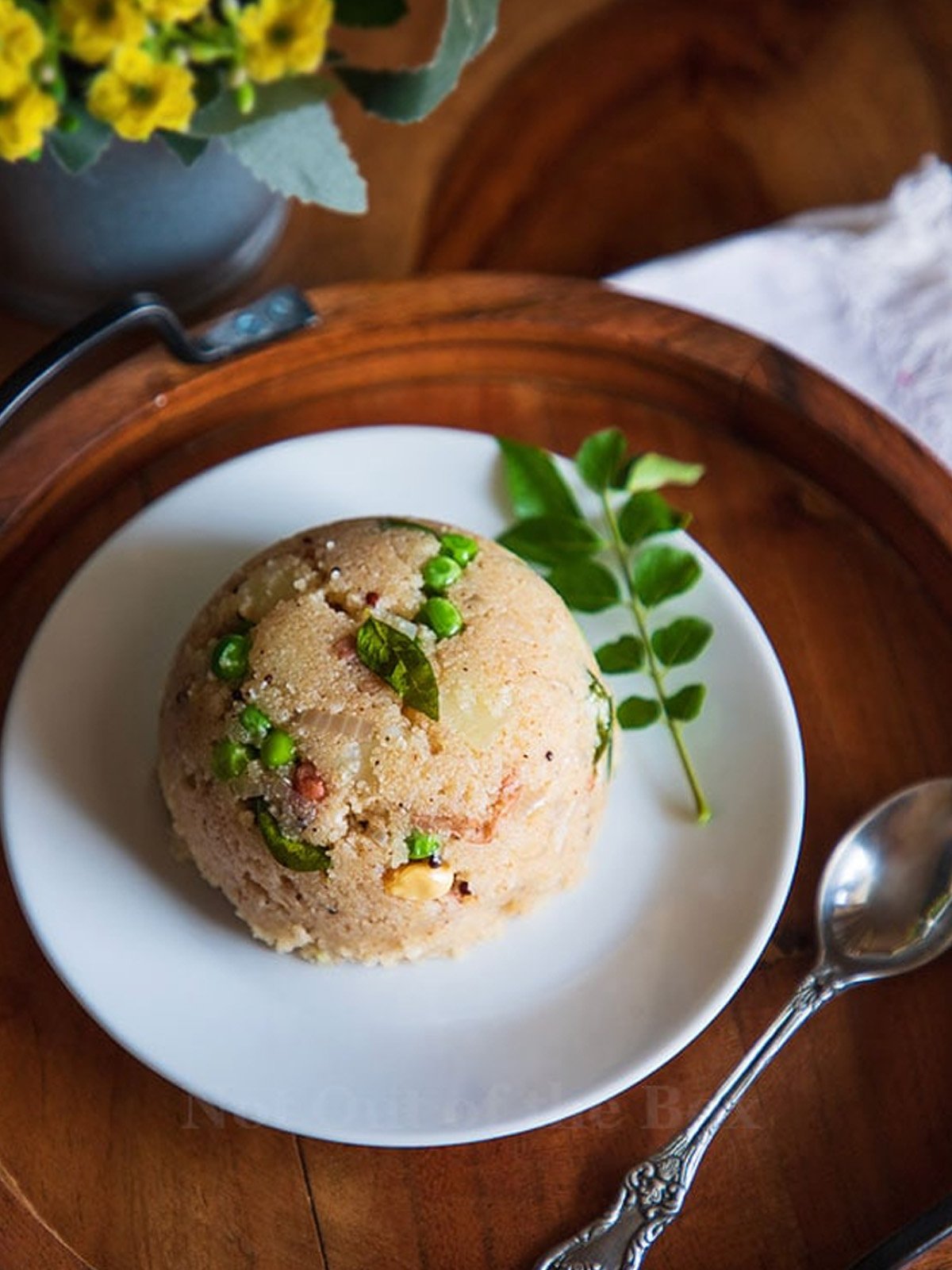 A dish is served in a bowl