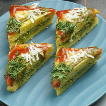 A Dish is served in a plate