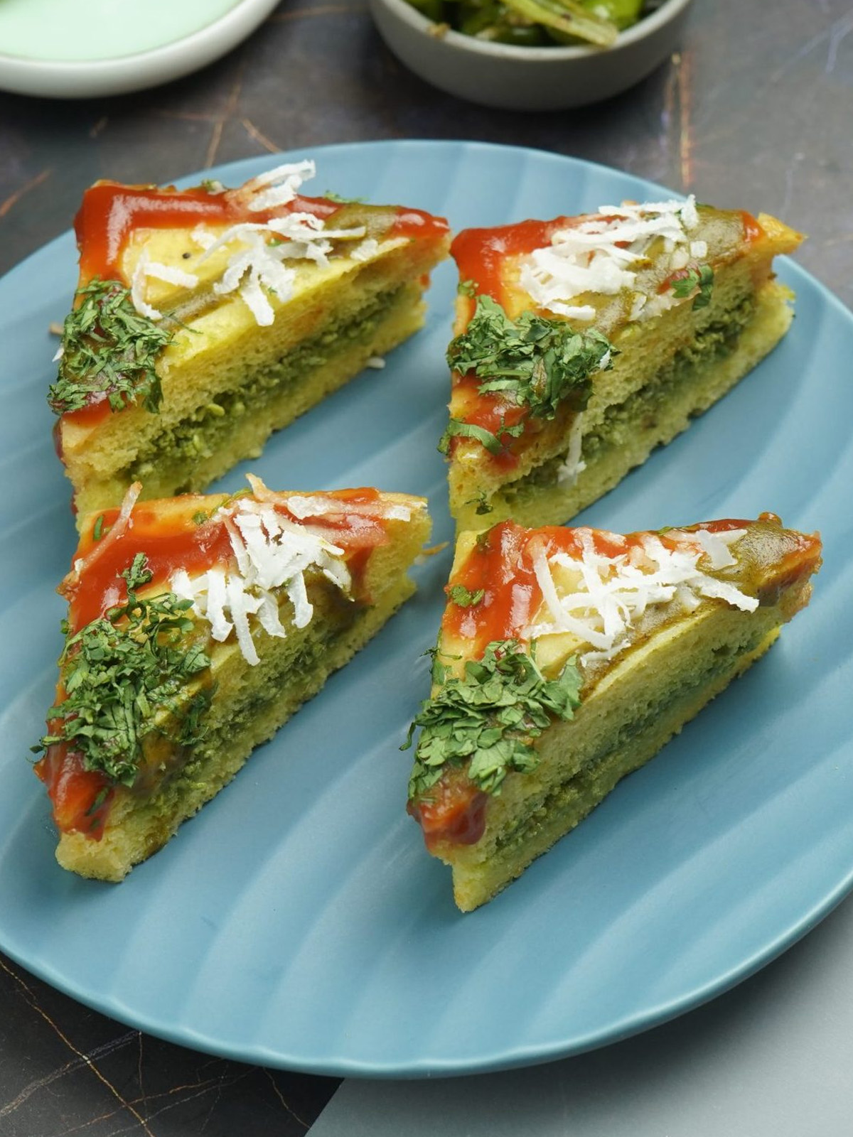 A Dish is served in a plate