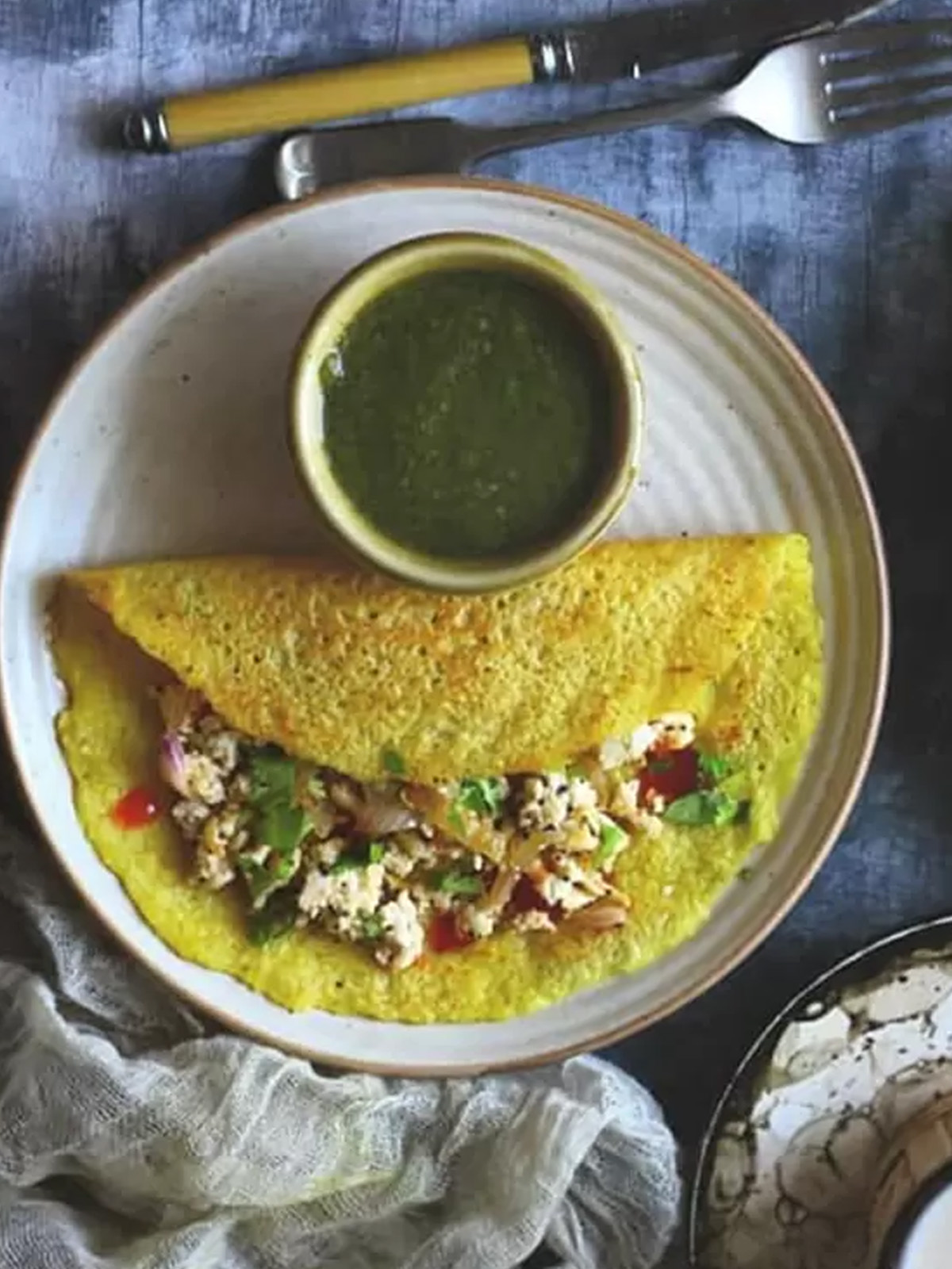 A Dish is served in a plate