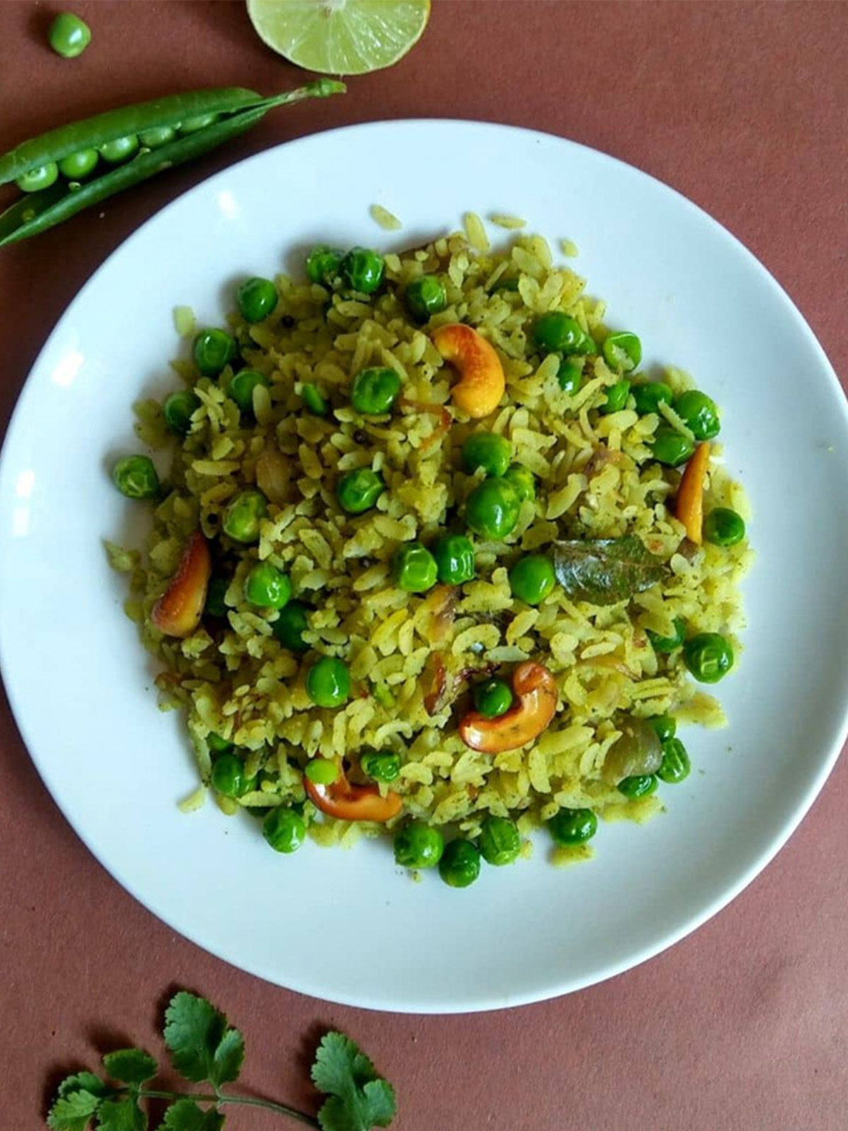 Poha recipe in a plate