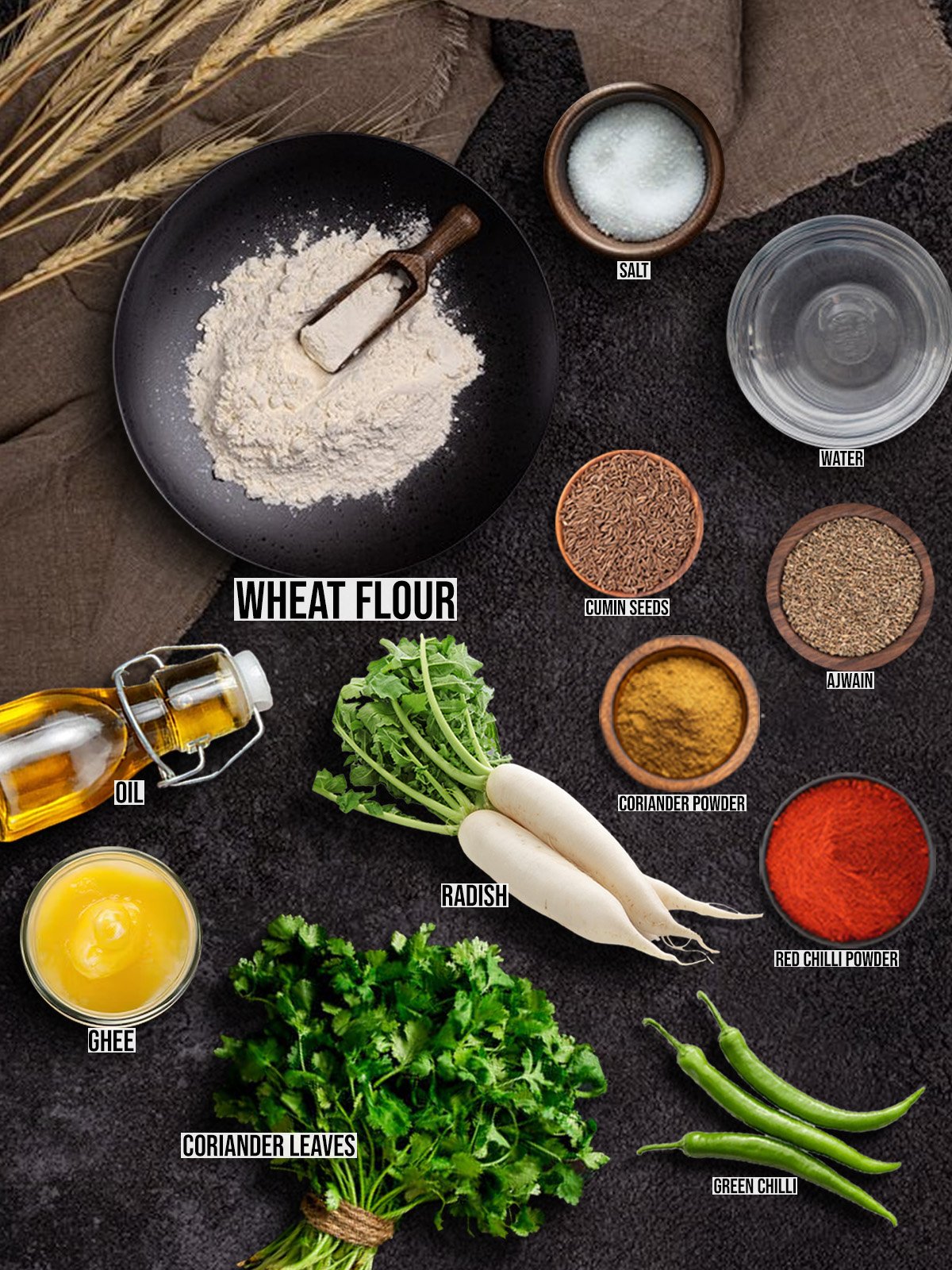 Mooli Paratha Ingredients