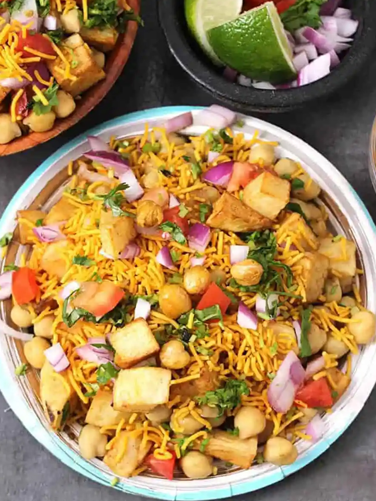 A Recipe is served in a plate