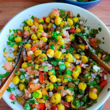 A dish is served in a bowl