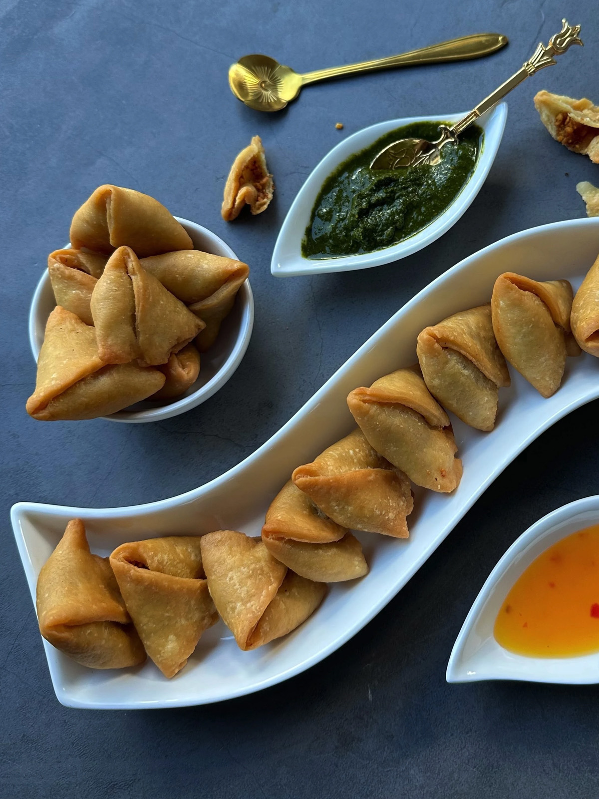A Dish is served in a plate