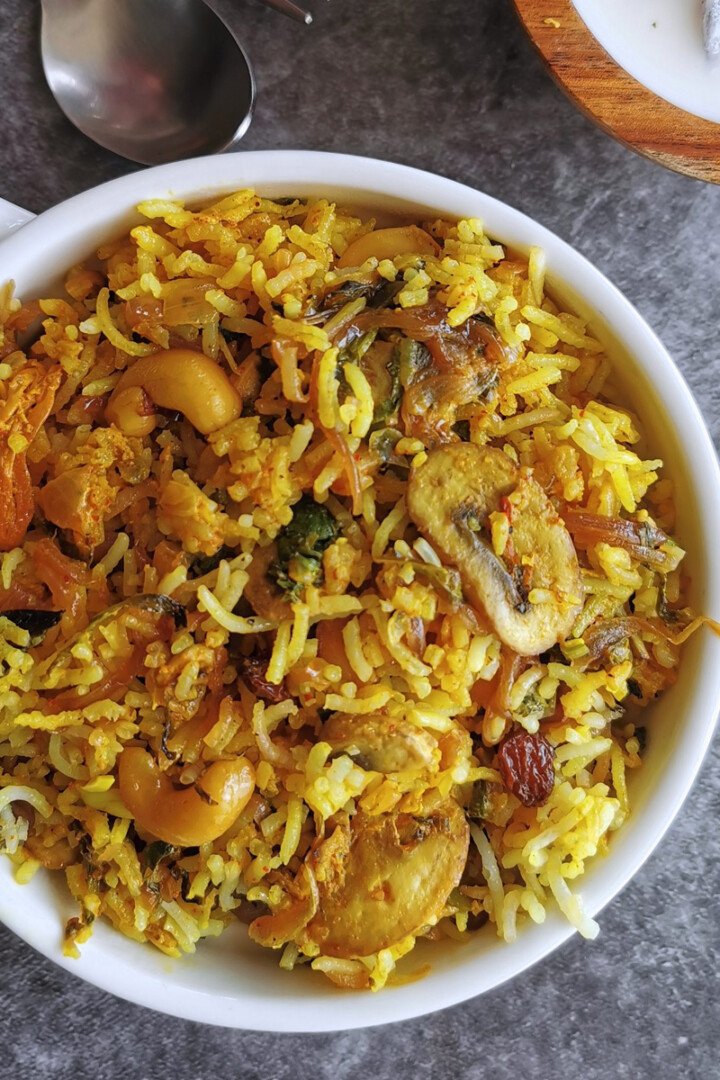 Mushroom Biryani Recipe