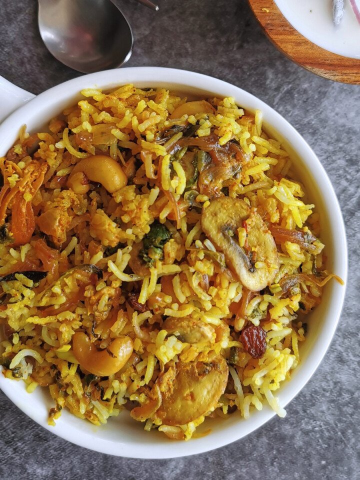 Mushroom Biryani Recipe