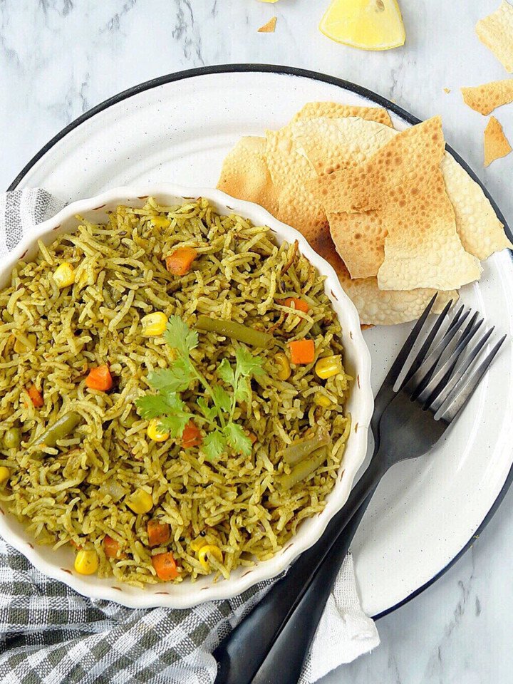 Palak Rice Recipe