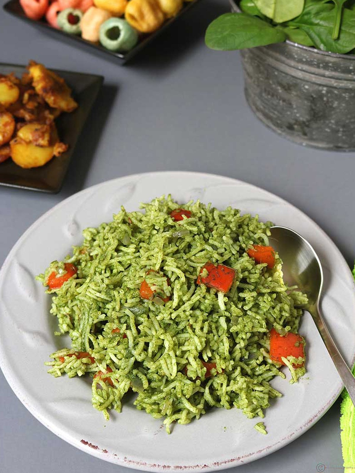 Palak Rice Recipe