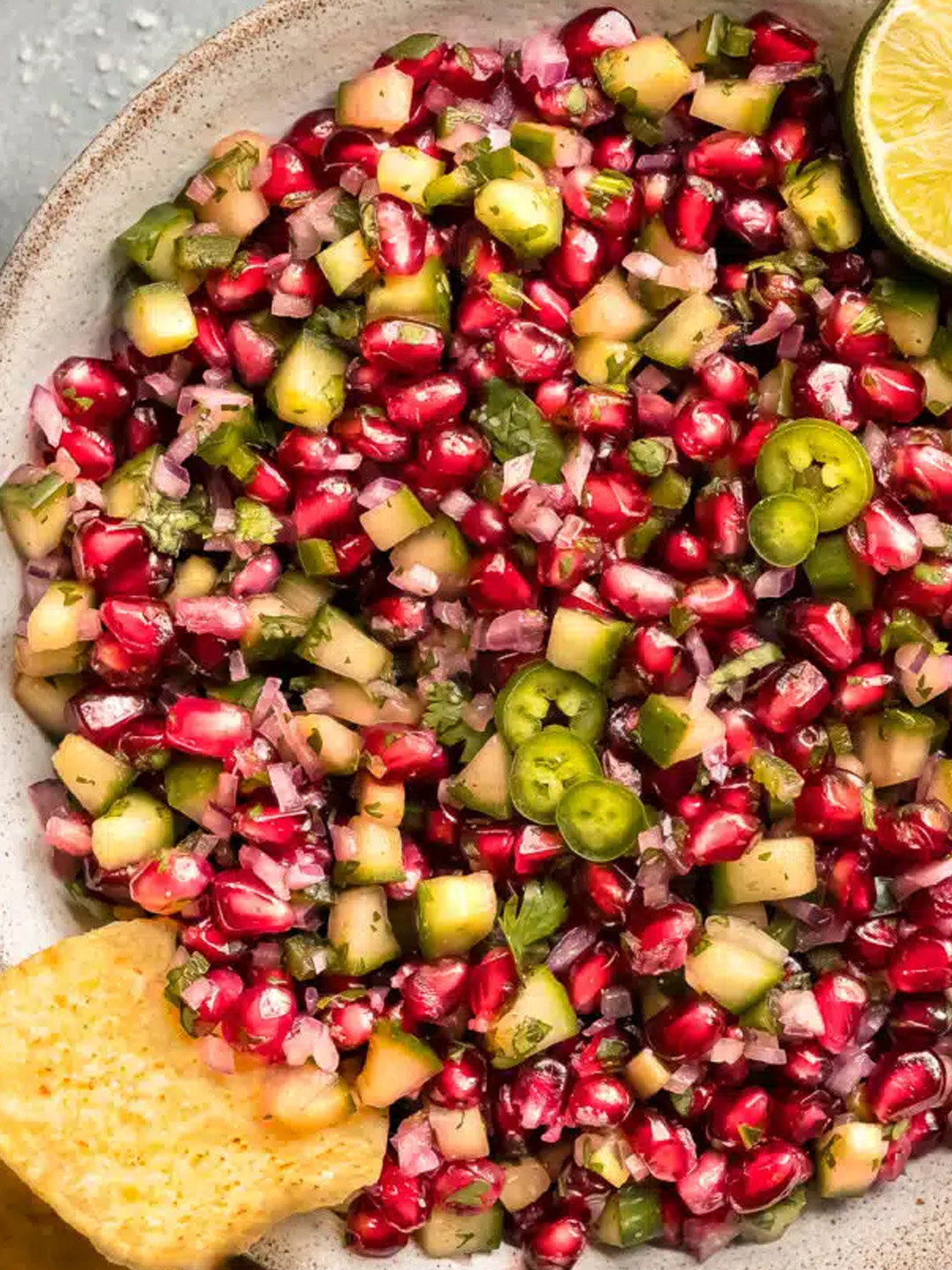 A recipe is served in a plate
