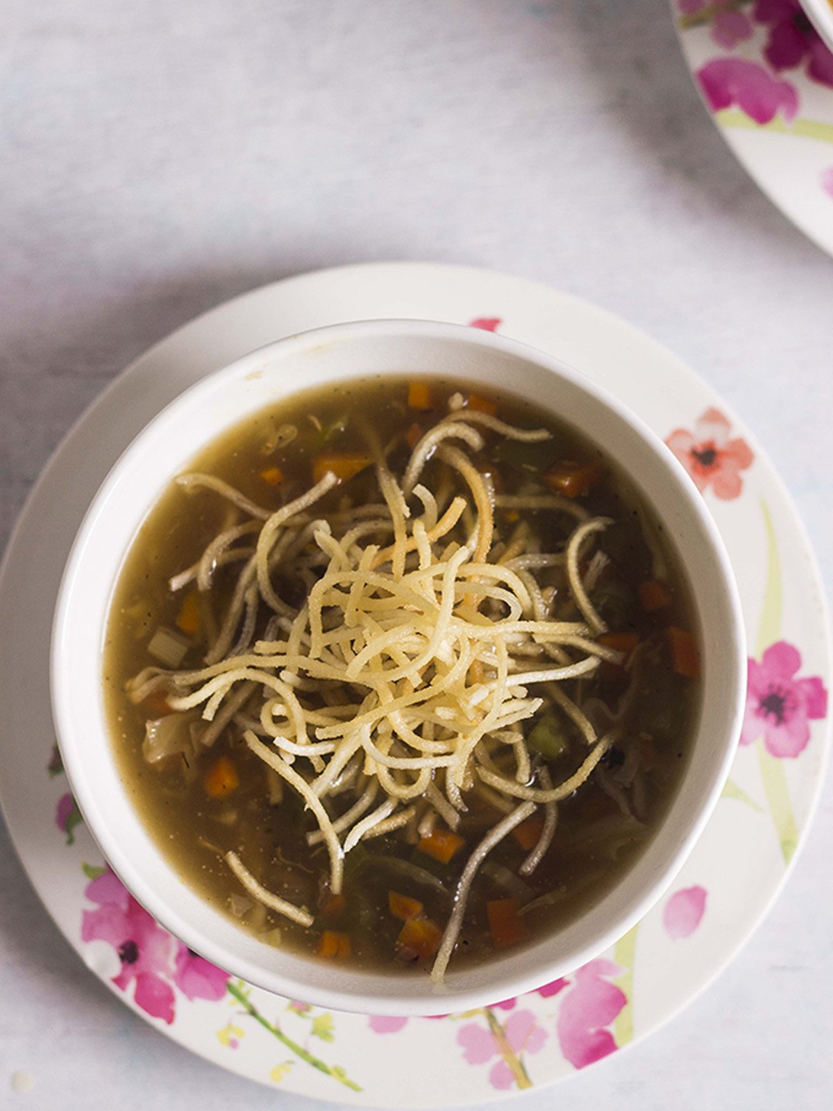 A recipe is served in a bowl