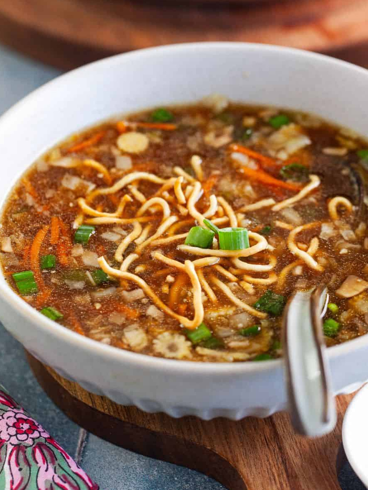 A recipe is served in a bowl