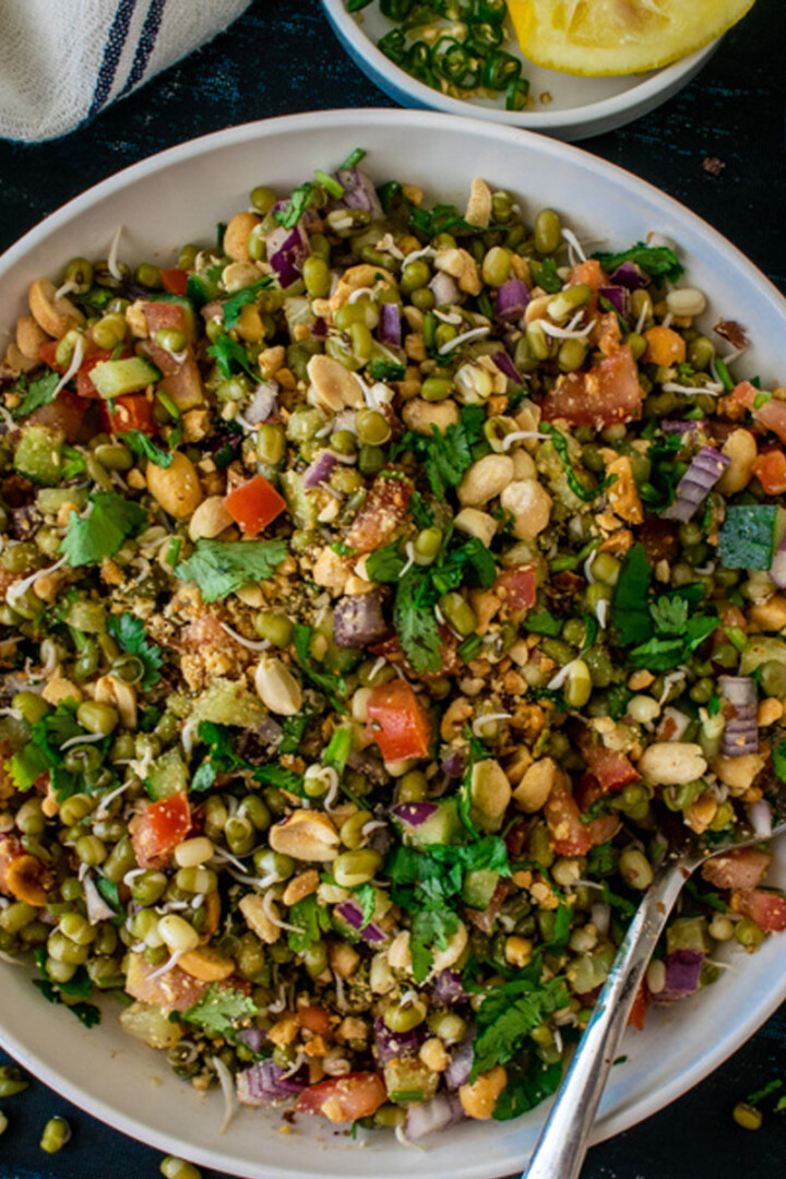 Sprouted Moong Salad