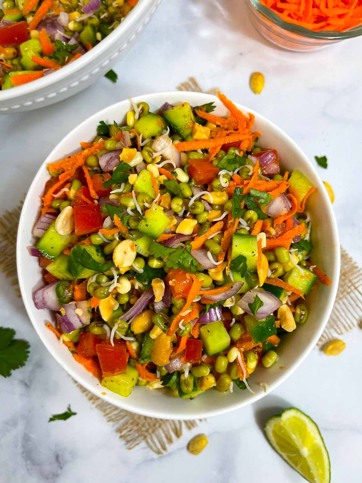 Sprouted Moong Salad