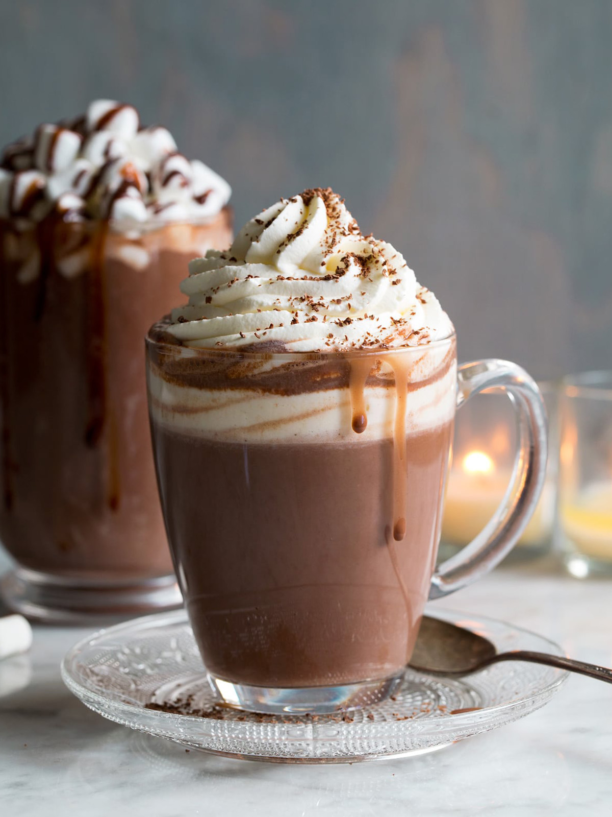 A recipe is served in a glass
